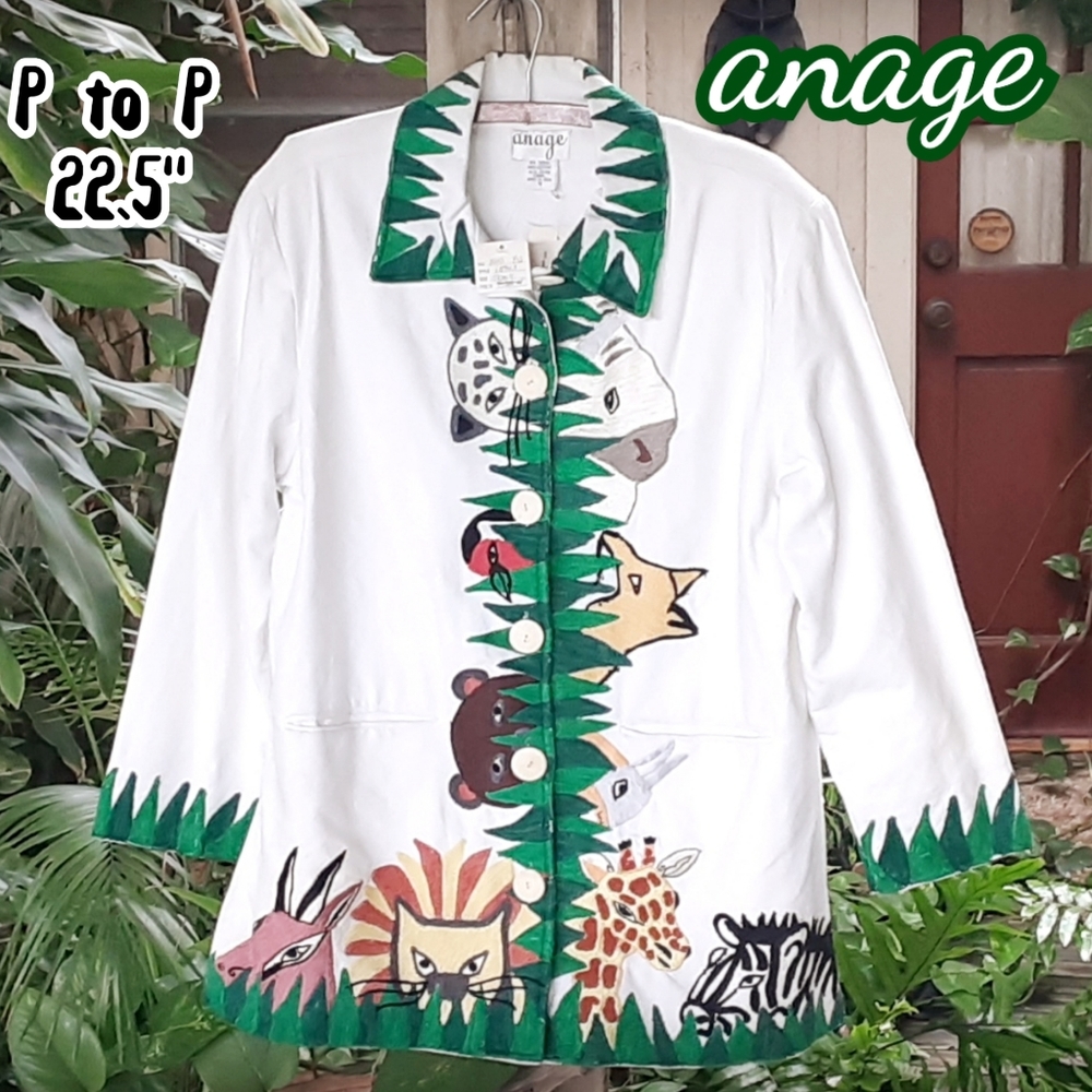 Anage~Zoo Animals Embroidery Jacket